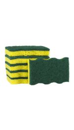 438060 Dawn Heavy-Duty Sponges, 6 Pack, Green/Yellow-main-1