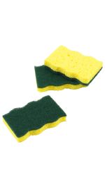 438059 Dawn Heavy-Duty Sponges, 3 Pack, Green and Yellow-main-1