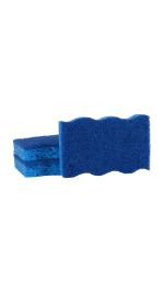 438062 Dawn Non-Scratch Wedge-Shaped Scrubber Sponges, Blue (Pack of 3)-main-1