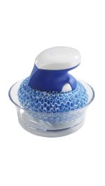 437947 Dawn Handi Scrub and Storage Dish, 3.4 x 4.2 x3.7 Inch, White/Blue-main-1